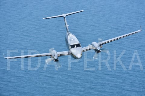 King Air over the Sea